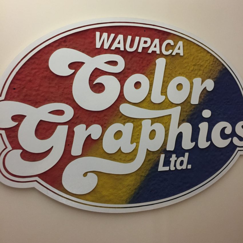 The sign that adorned Color Graphics Ltd. in Waupaca WI